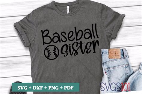 Baseball Sister Svg Cuttable File Dxf Eps Png Pdf Svg Cutting File
