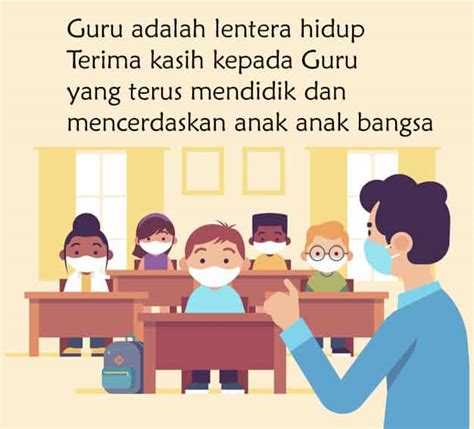 Gambar Selamat Hari Guru Kartun 10 Kartu Ucapan Hari Guru Nasional