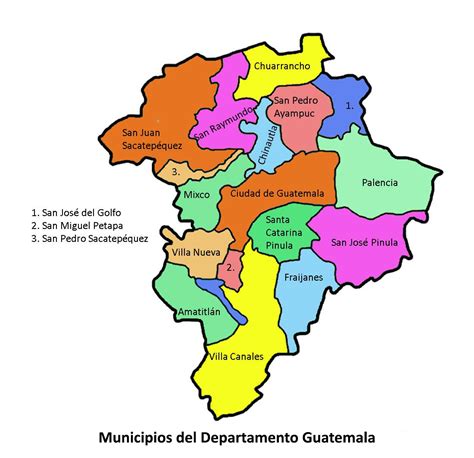 Arriba 98 Foto Mapa De Guatemala Con Sus Departamentos Mirada Tensa