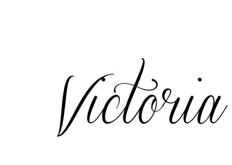 Victoria Script Font | This Victoria Tattoo was created using our ...