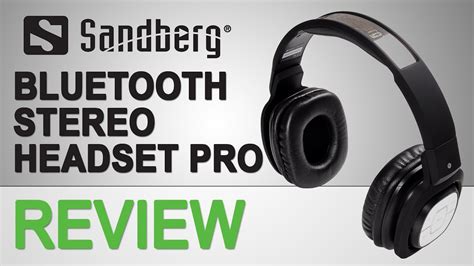 Sandberg Bluetooth Stereo Headset Pro Review And Giveaway Youtube