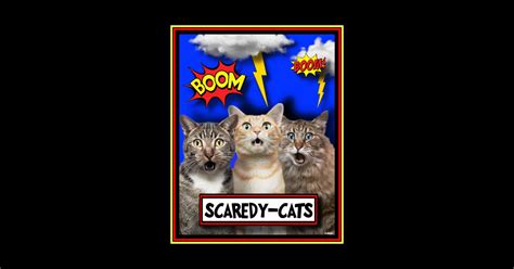 Scared Freaked Out Cats Cat Anxiety Angst Posters And Art Prints