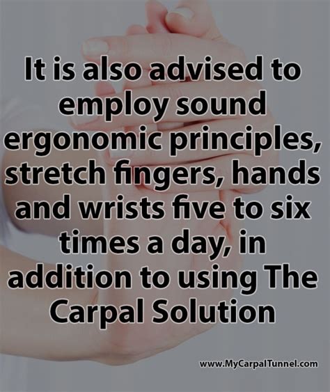 Preventing Carpal Tunnel Syndrome My Carpal Tunnel