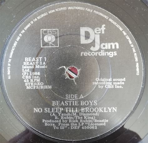 Beastie Boys No Sleep Till Brooklyn Posse In Effect Vinyl 7 45