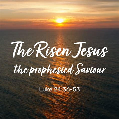 Easter 2022 #4 - The Prophesied Saviour (Luke 24:36-53) | Trinity