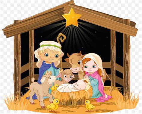 Nativity Scene Christmas Nativity Of Jesus Clip Art Png 800x663px