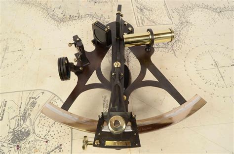 19th century brass sextant mc millan and talbott antique marine
