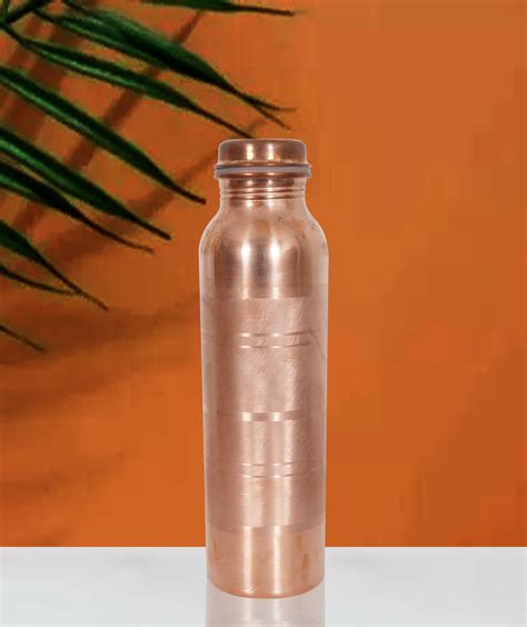 Copper Bottle Pure Copper Water Bottle 34 Oz Copper Bottle Water With Lid Ayurvedic Copper Water