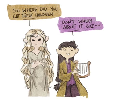 Drawblog Omg Celebrian And Arwen Are Adorable Baby Elf Tolkien
