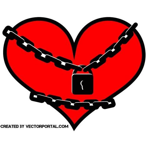 Locked Heart Royalty Free Stock Svg Vector And Clip Art