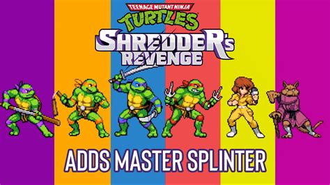 Master Splinter Joins Teenage Mutant Ninja Turtles Shredders Revenge