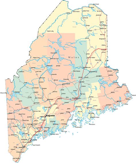 Maine Map Explore The Best Of Maine