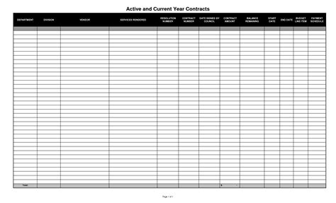 Editable Free Blank Spreadsheet Templates
