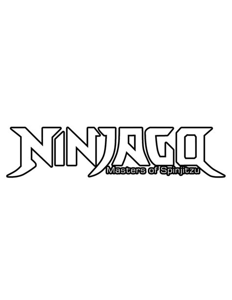 Ninjago Logo Coloring Page | H & M Coloring Pages