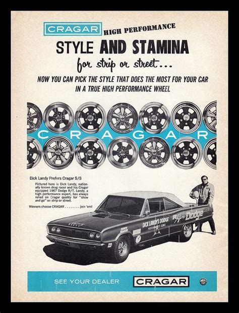 Cragar Wheels 1967 Old Ads Automobile Advertising Vintage