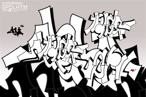 Learn how to draw graffiti letters for beginners. graffiti for beginner by spidolhitam on deviantART