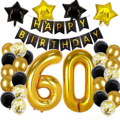 Buy 60th Birthday Decorations For Men Women Happy 60th Birthday