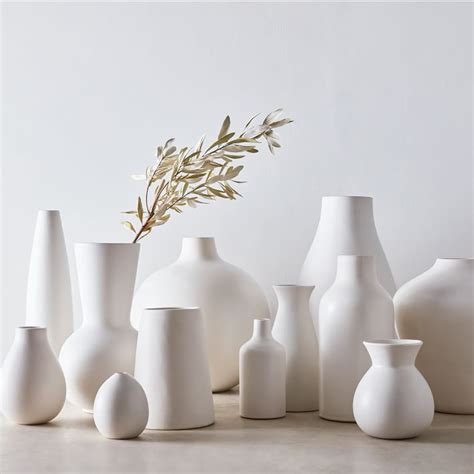 Pure White Matte Ceramic Vases West Elm