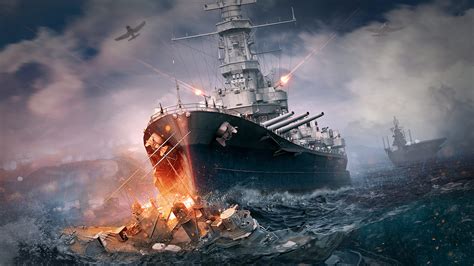 7680x4320 World Of Warship Ship Explosion 8k Wallpaper Hd