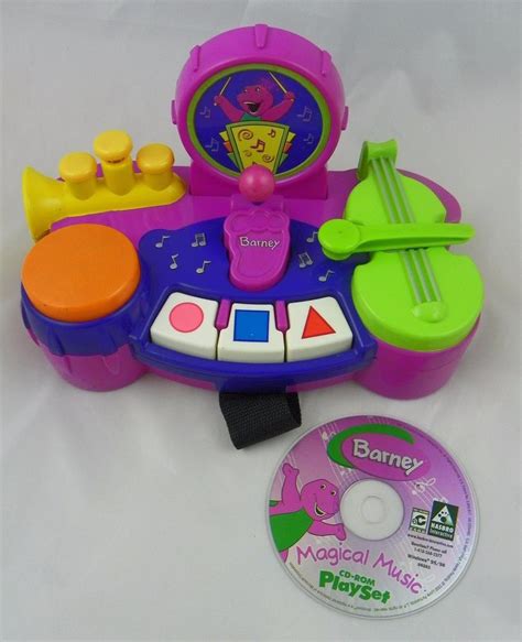 Hasbro Barney Magical Music Cd Rom Playset Computer Keyboard Game With Disk 1882999041