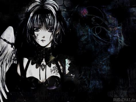 Dark Anime Angel Facebook Timeline Cover Backgrounds
