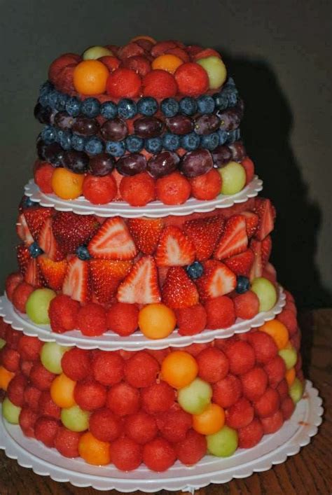 Cake Appeal Wedding Cakes Fruit Recipes Fruit Wedding Cake Food Carving
