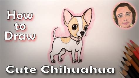 How To Draw A Cute Cartoon Chihuahua Youtube