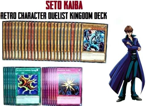 Yugioh Retro Character Seto Kaiba Duelist Kingdom Deck Ready To
