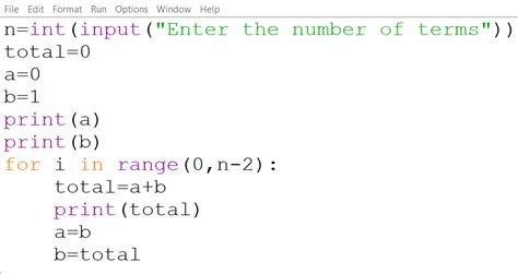 Python Program To Print Fibonacci Series Codicaly