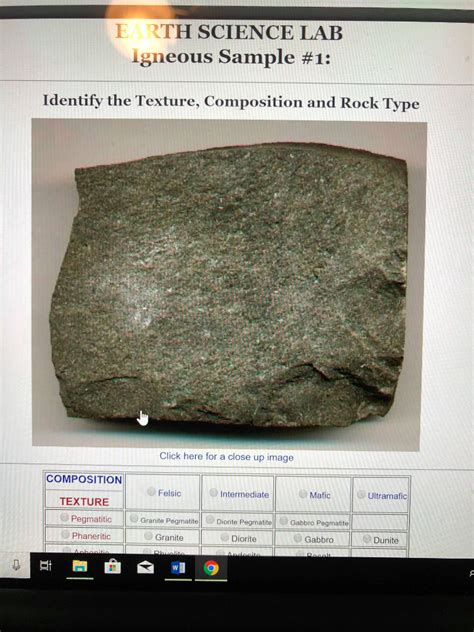 Solved Igneous Rock Sample Identification From The Samples