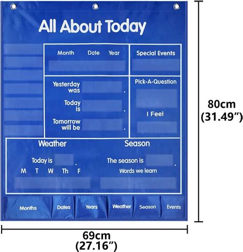 Buy All About Today Learning Center Pocket Chart Classroom Daily