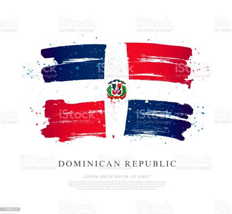 bendera republik dominika ilustrasi vektor ilustrasi stok unduh gambar sekarang republik