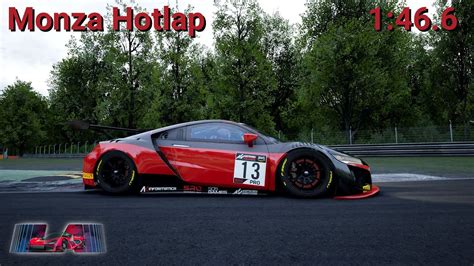 Honda NSX GT3 Evo Hotlap Setup Monza 1 46 687 Assetto Corsa