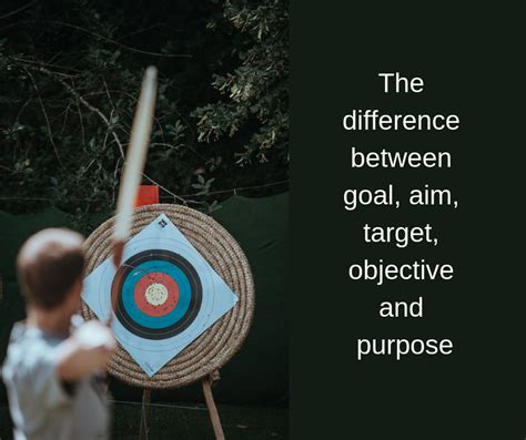 The Difference Between Goal Aim Target Objective And Purpose Airc260