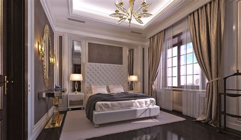 This means that bedroom furniture such as night tables and bed frames will be contemporary, match well with the interior design in your room, and come in a modern color scheme. INDESIGNCLUB - Elegant and Classy Guest Bedroom interior in Art Deco style