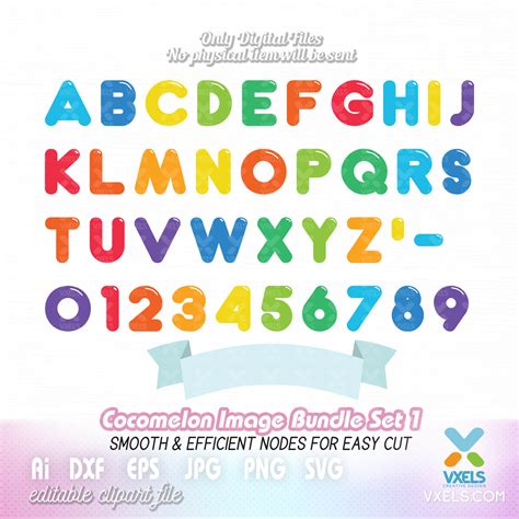 Cocomelon Svg Logo And Banner Name Printable Birthday Alphabet Font