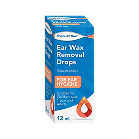 Chemists Own Earwax Removal Drops 12ml Wholelife