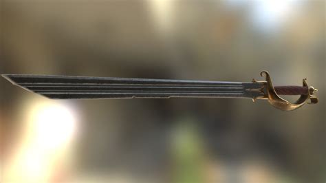 blackbeard sword download free 3d model by lathander [e998e4d] sketchfab