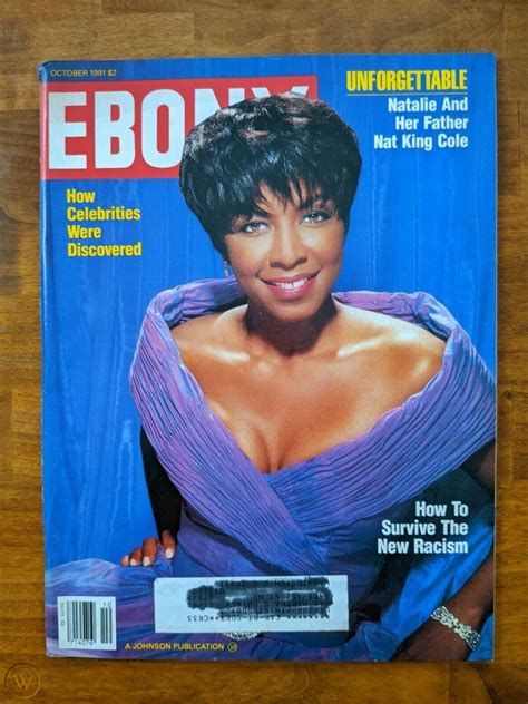 Vintage Ebony Magazine October 1991 Natalie Cole Nat King Cole The New