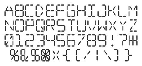 Digital font alarm clock letters numbers and set for a watch other electronic devices vector alphabet isolated stock ann zasimova 185722252. All the letters of the alphabet can be found in this ...