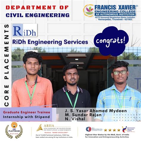 Core Placements News And Events Francis Xavier Engineering College