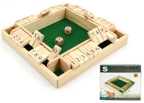 Shut The Box Game Sheet Printable