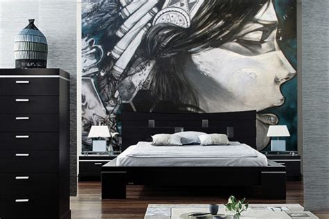 Highlight the delicate pattern by keeping adjoining walls in exposed brick for a refreshingly modern. 15 Wonderfully Designed Mural Wallpapers in the Bedroom ...