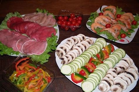 Pierrade simple et colorée Recette