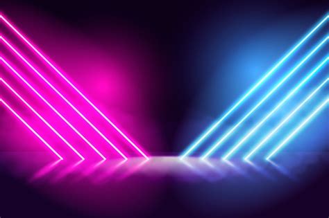 Wallpaper Neon Lights Background Parketis