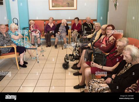 Old Ladies In Retirement Home Stock Photo 50384095 Alamy
