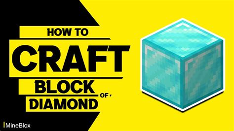 How To Craft A Block Of Diamonds In Minecraft Youtube