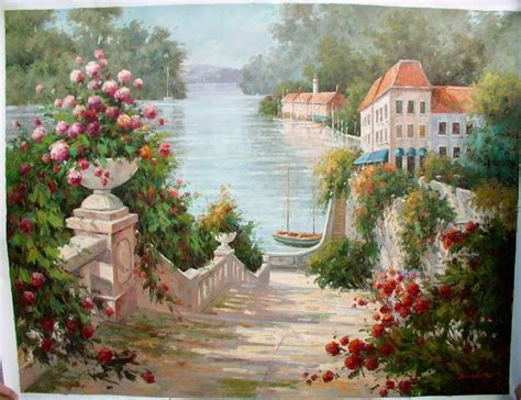 Beautiful and biodiverse, kirstenbosch national botanical garden sprawls 528 hectares. flowers oil painting Summer Garden,Oil Painting On Canvas ...