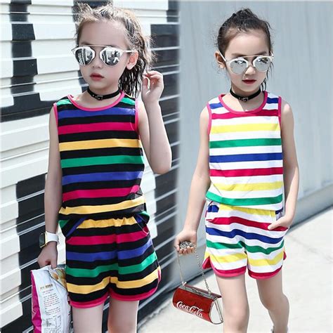 Buy New Arrive Summer Girls Clothing Sets 2 10 Years