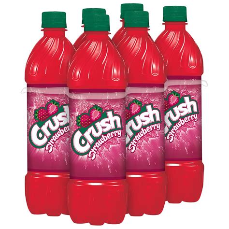 Crush Strawberry Soda 169 Oz Bottles Shop Soda At H E B